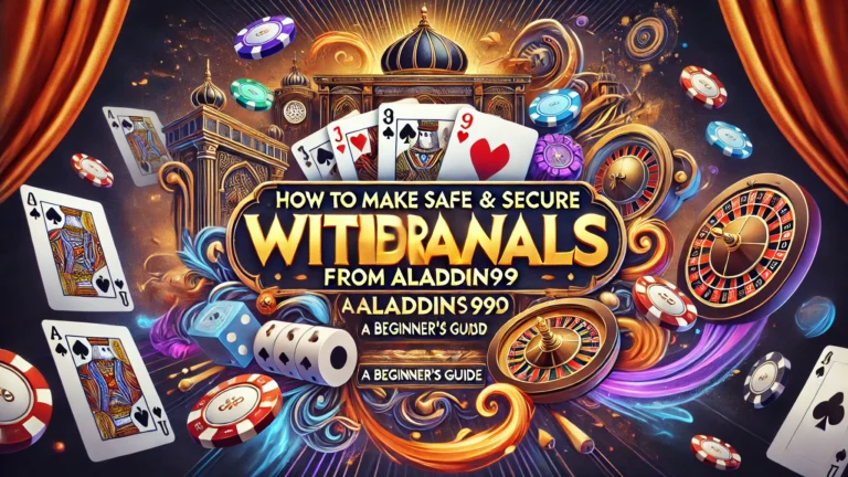 How to Make Safe and Secure Withdrawals from Aladdin99