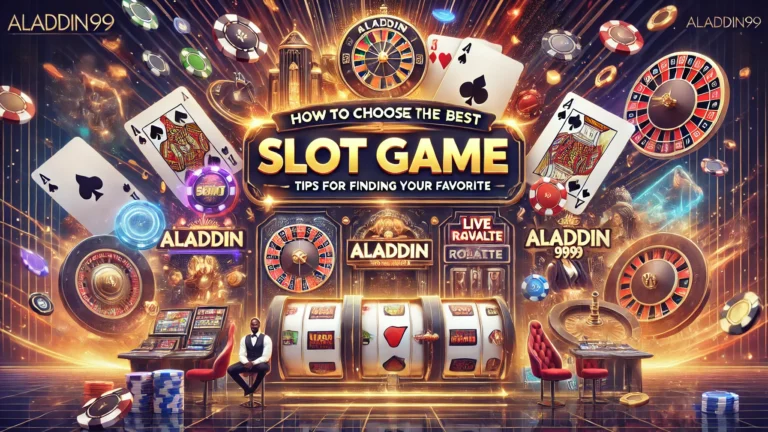 How to Choose the Best Slot Game on Aladdin99
