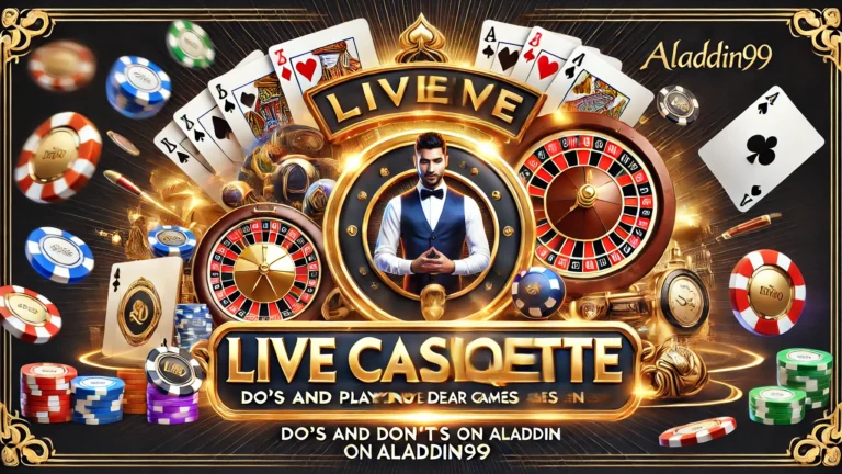 Do’s and Don’ts for Playing Live Dealer Games on Aladdin99
